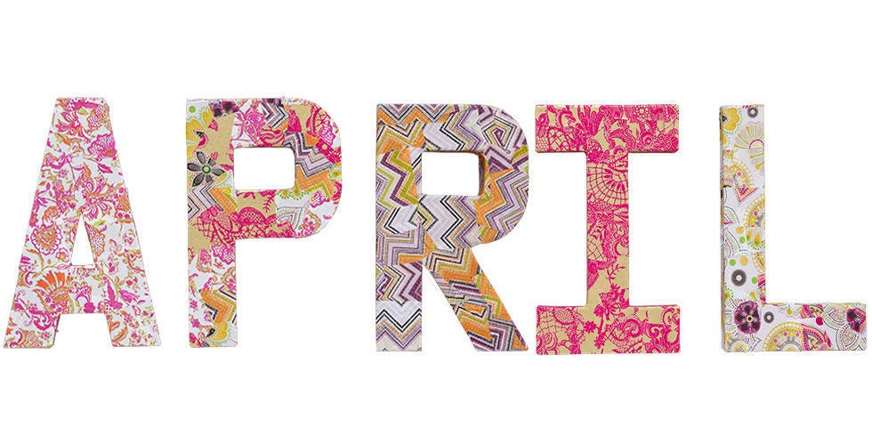 Make decoupage letters for a children\u0027s bedroom